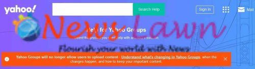 Yahoo Groups website is shutting down soon