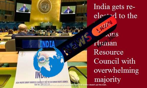 India Re-Elected To UNHRC With Overwhelming Majority