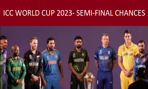 The semifinal Race - ICC World Cup 2023