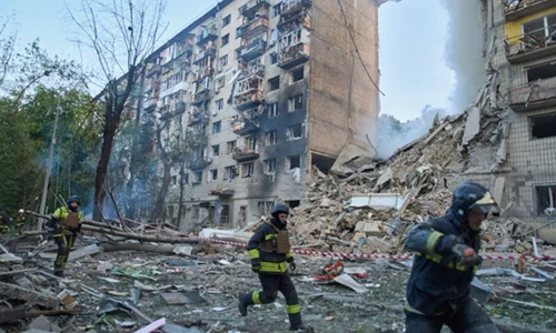 Waves Of Russian Missile And Drone Strikes Ukrainian Capital